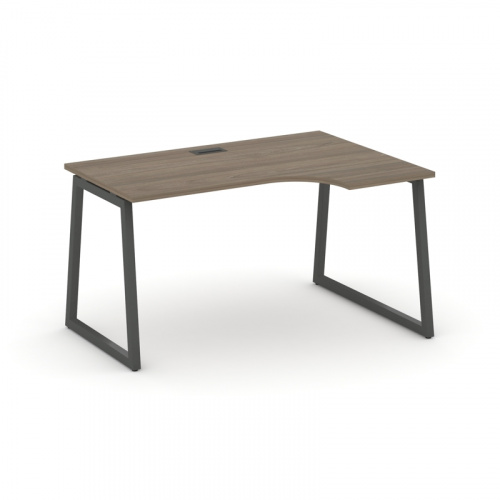 Style Project Стол рабочий эргоном. SN-4T1.SPA-022(R) Акация Лорка/Металл Антрацит/Заглушка Пластик фото 9