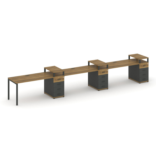 Бенч-система на 3 места с 3 опорными тумбами Concept CN.ORS-458