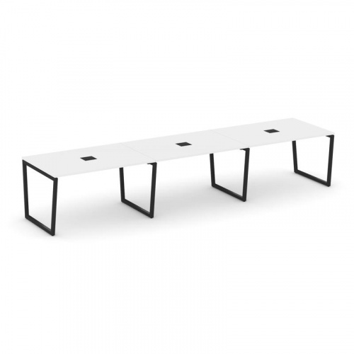 Style Project Стол переговорный SN-4T2.SPRG-021 Акация Лорка/Металл Антрацит/Заглушка Металл Антраци фото 8