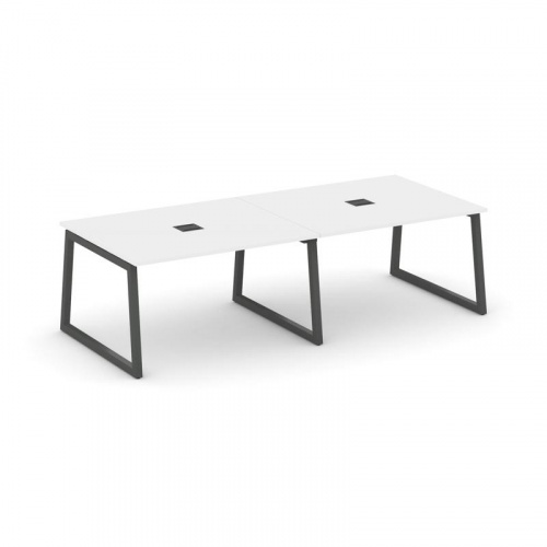 Style Project Стол переговорный SN-5T1.SPRG-043 Акация Лорка/Металл Антрацит/Заглушка Металл Антраци фото 26