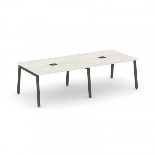 Style Project Стол переговорный SN-5A.SPRG-042 Акация Лорка/Металл Белый 2360*1180*750 фото 26