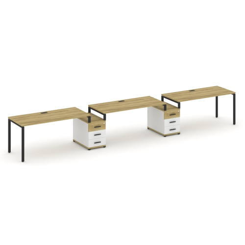 Бенч-система на 3 места с 2 опорными тумбами Concept CN.ORS-328 фото 6