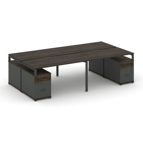 Бенч-система на 4 места с 2 опорными тумбами Concept CN.DRS-331 фото 3