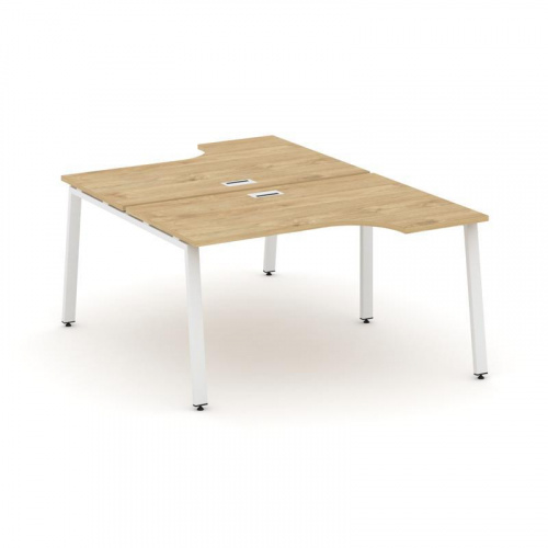 Style Project Рабочая станция эргоном. SN-6A.DRPA-012 Вяз Благородный/Металл Белый 1580*1432/1992*75 фото 22