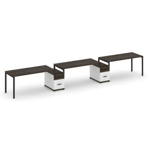 Бенч-система на 3 места с 2 опорными тумбами Concept CN.ORS-332 фото 9