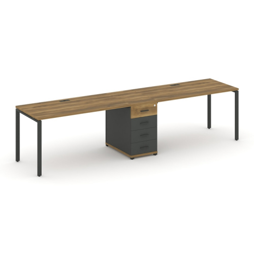 Бенч-система на 2 места с 1 опорной тумбой Concept CN.ORS-403