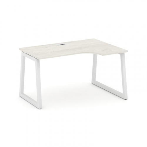 Style Project Стол рабочий эргоном. SN-5T1.SPA-012(R) Акация Лорка/Металл Антрацит/Заглушка Пластик фото 13