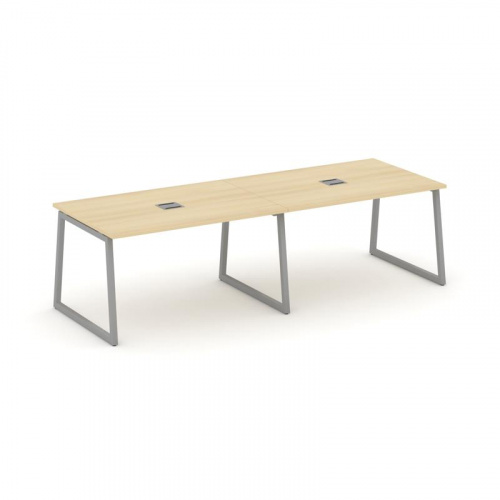 Style Project Стол переговорный SN-4T1.SPRG-014 Акация Лорка/Металл Антрацит/Заглушка Металл Антраци фото 21