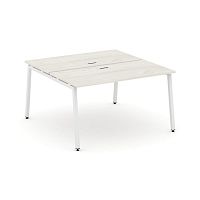 Style Project Рабочая станция 2-х сторон. SN-4A.DRS-021 Дуб Наварра/Металл Белый 980*1632*750