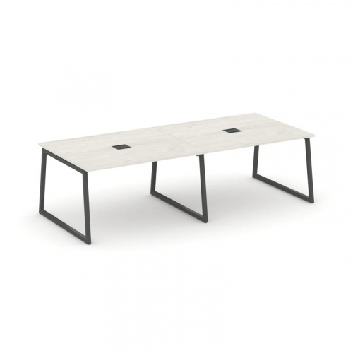 Style Project Стол переговорный SN-4T1.SPRG-042 Акация Лорка/Металл Антрацит/Заглушка Металл Антраци фото 24