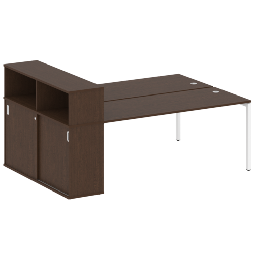 Бенч-система с шкафом-купе на П-обр. м/к Metal System Quattro 40БП.РС-СШК-2.5 фото 5