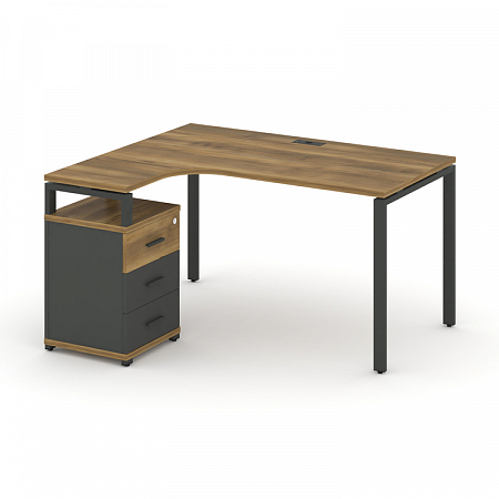 Стол эргономичный с опорной тумбой Concept CN.SA-305(L)