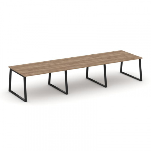 Style Project Стол переговорный SN-6T1.SPRG-052.3 Акация Лорка/Металл Антрацит 3540*1180*750 фото 5