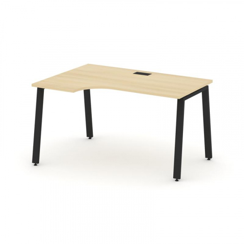 Style Project Стол рабочий эргоном. SN-6A.SPA-022(L) Антрацит/Металл Белый 1580*800/980*750 фото 13