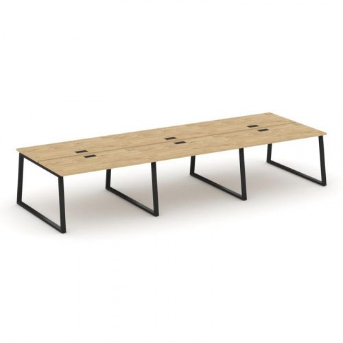 Style Project Рабочая станция 2-х сторон. SN-6T1.DRS-061 Акация Лорка/Металл Антрацит/Заглушка Пласт