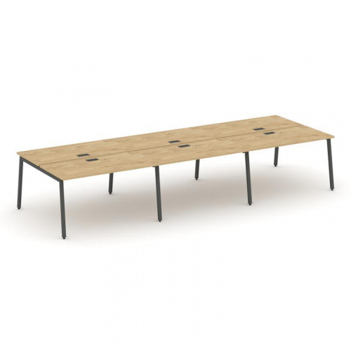 Style Project Рабочая станция 2-х сторон. SN-4A.DRS-081 Дуб Табак/Металл Белый 2940*1632*750 фото 27