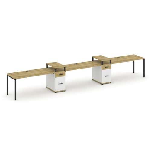 Бенч-система на 3 места с 2 опорными тумбами Concept CN.ORS-456 фото 6