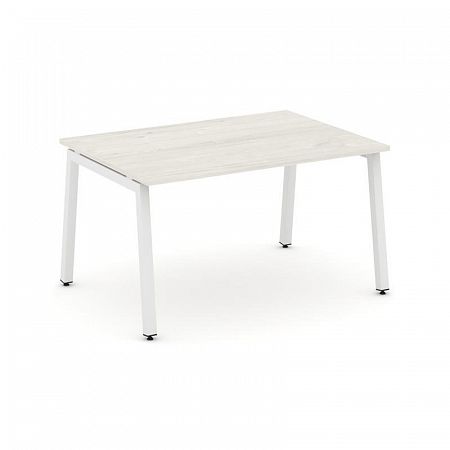 Style Project Стол переговорный SN-5A.SPRG-002.3 Дуб Наварра/Металл Белый 1180*980*750