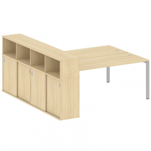 Бенч-система с шкафом-купе на П-обр. м/к Metal System БП.РС-СШК-4.5 фото 10