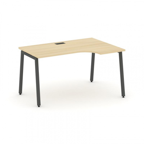 Style Project Стол рабочий эргоном. SN-4A.SPA-012(R) Дуб Табак/Металл Антрацит 1580*700/980*750 фото 17