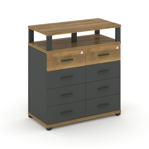 Тумба приставная c 8 ящиками и надставкой Concept CN.TSP-015 A