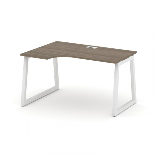 Style Project Стол рабочий эргоном. SN-5T1.SPA-001(L) Акация Лорка/Металл Антрацит/Заглушка Пластик фото 15