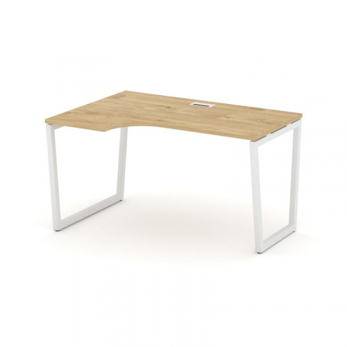 Style Project Стол рабочий эргоном. SN-4T2.SPA-011(L) Акация Лорка/Металл Антрацит/Заглушка Пластик фото 3