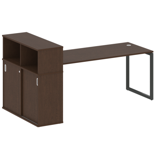 Стол офисный с шкафом-купе на О-обр. м/к Metal System Quattro 40БО.РС-СШК-3.5 фото 11