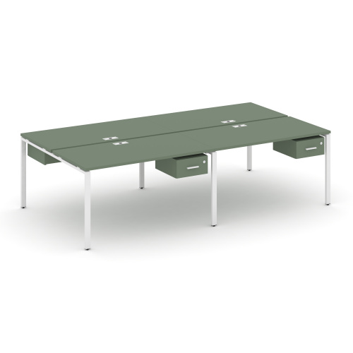 Бенч-система на 4 места с подвесными тумбами Concept CN.DRS-130