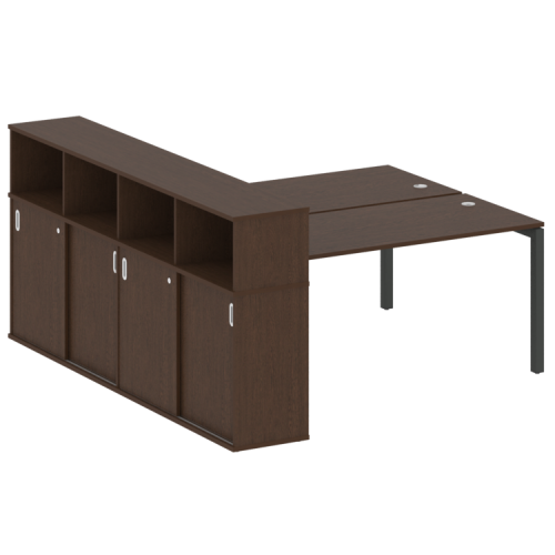 Бенч-система с шкафом-купе на П-обр. м/к Metal System Quattro 50БП.РС-СШК-4.4 фото 12