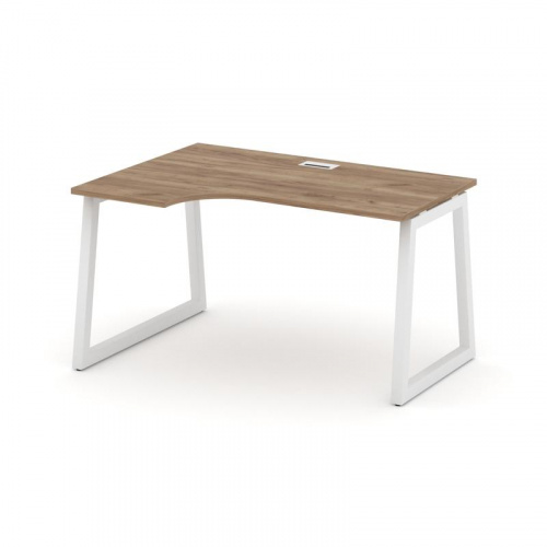 Style Project Стол рабочий эргоном. SN-5T1.SPA-001(L) Акация Лорка/Металл Антрацит/Заглушка Пластик фото 11