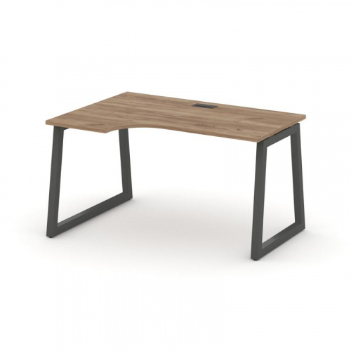 Style Project Стол рабочий эргоном. SN-5T1.SPA-001(L) Акация Лорка/Металл Антрацит/Заглушка Пластик фото 23