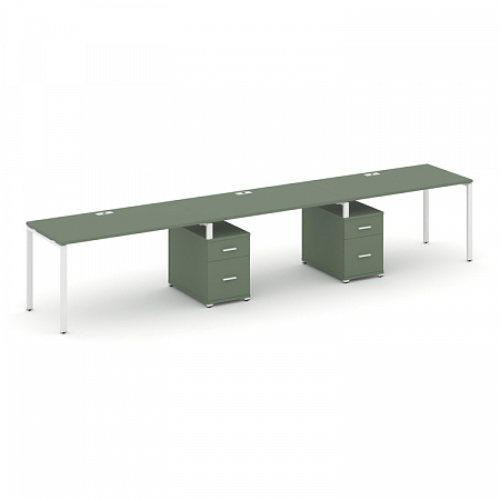 Бенч-система на 3 места с 2 опорными тумбами Concept CN.ORS-340