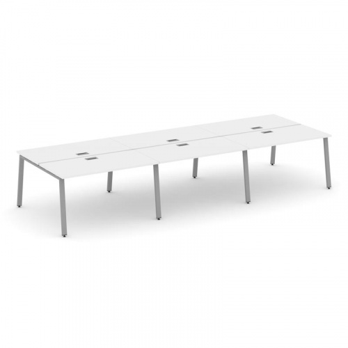 Style Project Рабочая станция 2-х сторон. SN-6A.DRS-081 Дуб Табак/Металл Белый 2940*1632*750 фото 4