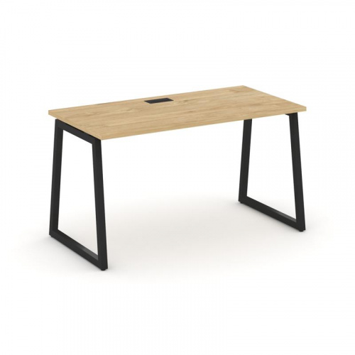 Style Project Стол письменный SN-4T1.SP-023 Акация Лорка/Металл Антрацит/Заглушка Пластик Черный 138