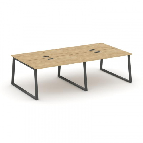 Style Project Рабочая станция 2-х сторон. SN-6T1.DRS-031 Акация Лорка/Металл Антрацит/Заглушка Пласт фото 22