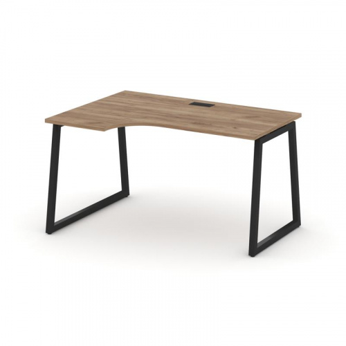 Style Project Стол рабочий эргоном. SN-4T1.SPA-021(L) Акация Лорка/Металл Антрацит/Заглушка Пластик фото 8