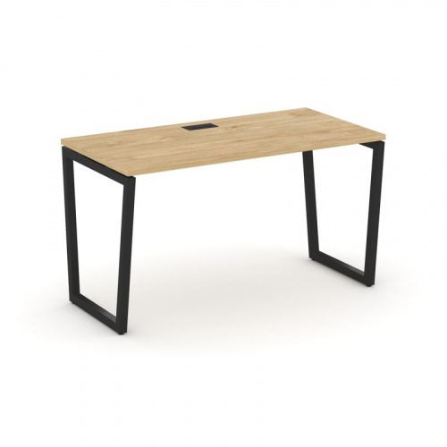 Style Project Стол письменный SN-4T2.SP-014 Акация Лорка/Металл Антрацит/Заглушка Пластик Черный 158