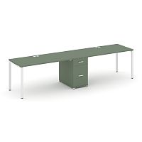 Бенч-система на 2 места с 1 опорной тумбой Concept CN.ORS-407