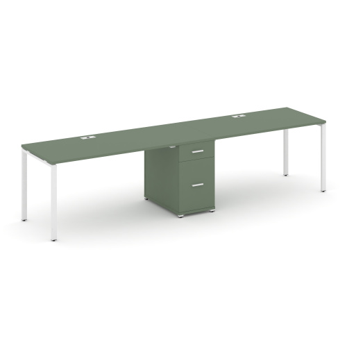 Бенч-система на 2 места с 1 опорной тумбой Concept CN.ORS-408