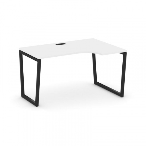 Style Project Стол рабочий эргоном. SN-4T2.SPA-022(R) Акация Лорка/Металл Антрацит/Заглушка Пластик фото 6