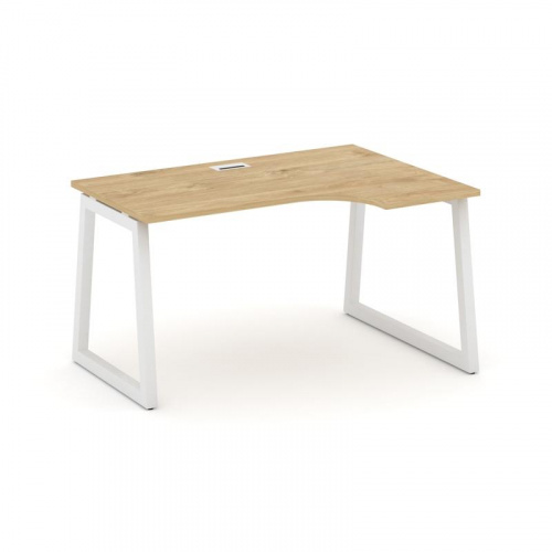 Style Project Стол рабочий эргоном. SN-5T1.SPA-012(R) Акация Лорка/Металл Антрацит/Заглушка Пластик фото 3