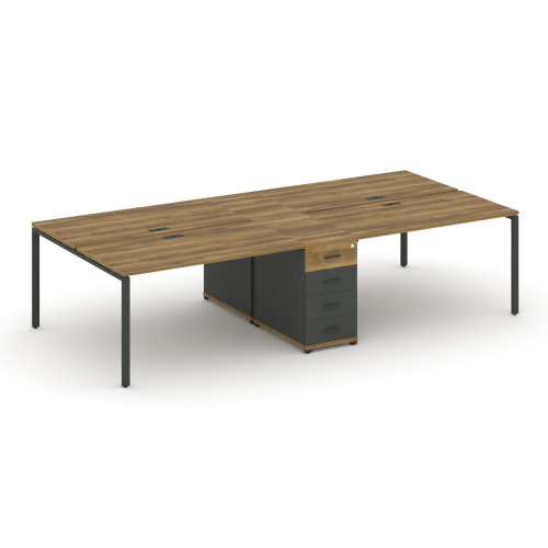 Бенч-система на 4 места с 1 опорной тумбой Concept CN.DRS-420