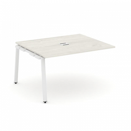 Style Project Проходной наб. элем. перег. стола SN-6A.NSPRG-034 Дуб Наварра/Металл Белый 1580*1180*7