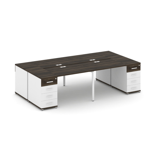 Бенч-система на 4 места с 2 опорными тумбами Concept CN.DRS-425 фото 10