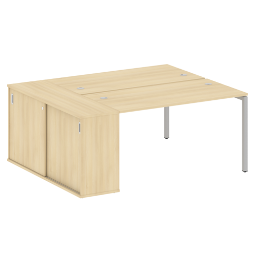 Бенч-система с шкафом-купе на П-обр. м/к Metal System Quattro 40БП.РС-СШК-1.3 фото 14