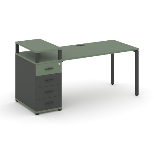 Стол офисный с опорной тумбой Concept CN.SP-411 фото 2