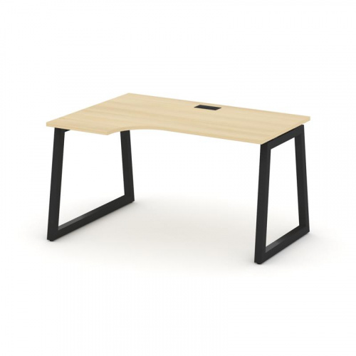 Style Project Стол рабочий эргоном. SN-5T1.SPA-001(L) Акация Лорка/Металл Антрацит/Заглушка Пластик фото 5