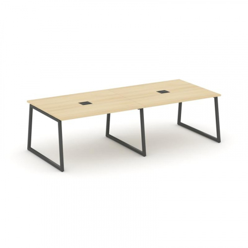 Style Project Стол переговорный SN-4T1.SPRG-042 Акация Лорка/Металл Антрацит/Заглушка Металл Антраци фото 28