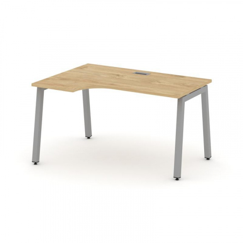 Style Project Стол рабочий эргоном. SN-5A.SPA-001(L) Дуб Наварра/Металл Антрацит 1380*600/980*750 фото 10